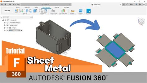 fusion 360 sheet metal box|fusion 360 sheet metal rules.